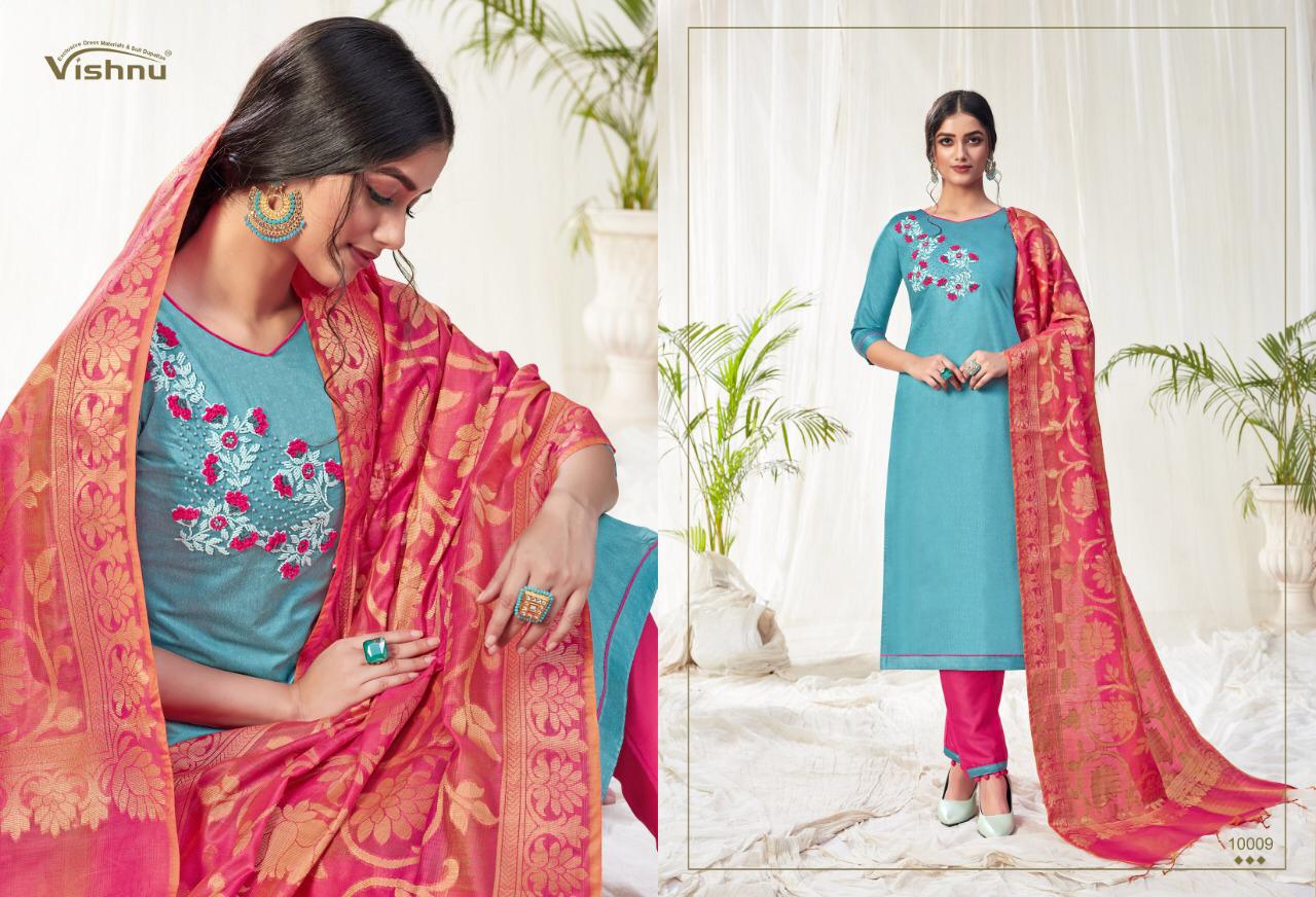 Vishnu Impex Presents Naira Fancy Fabrics Salwar Suits