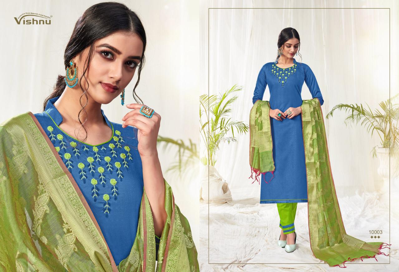 Vishnu Impex Presents Naira Fancy Fabrics Salwar Suits