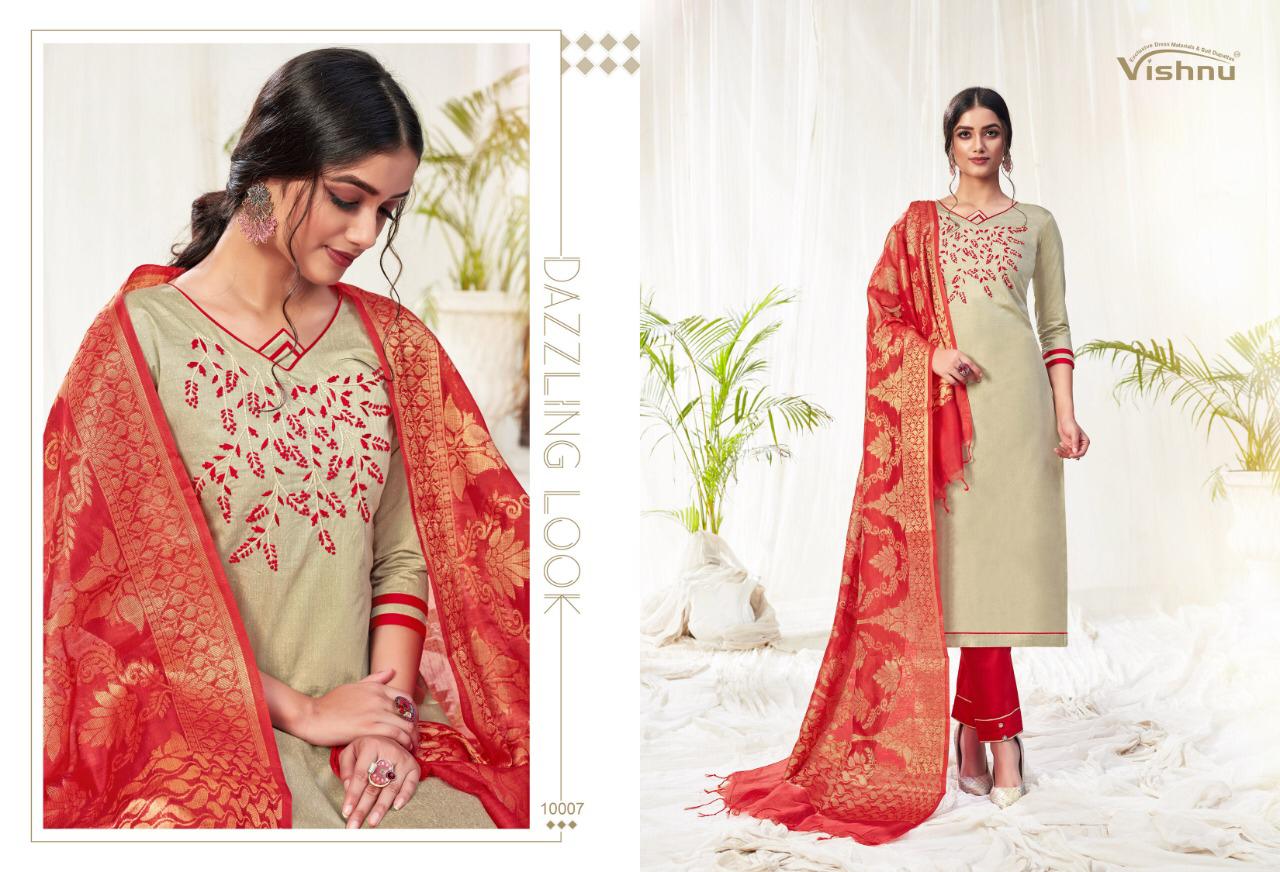 Vishnu Impex Presents Naira Fancy Fabrics Salwar Suits
