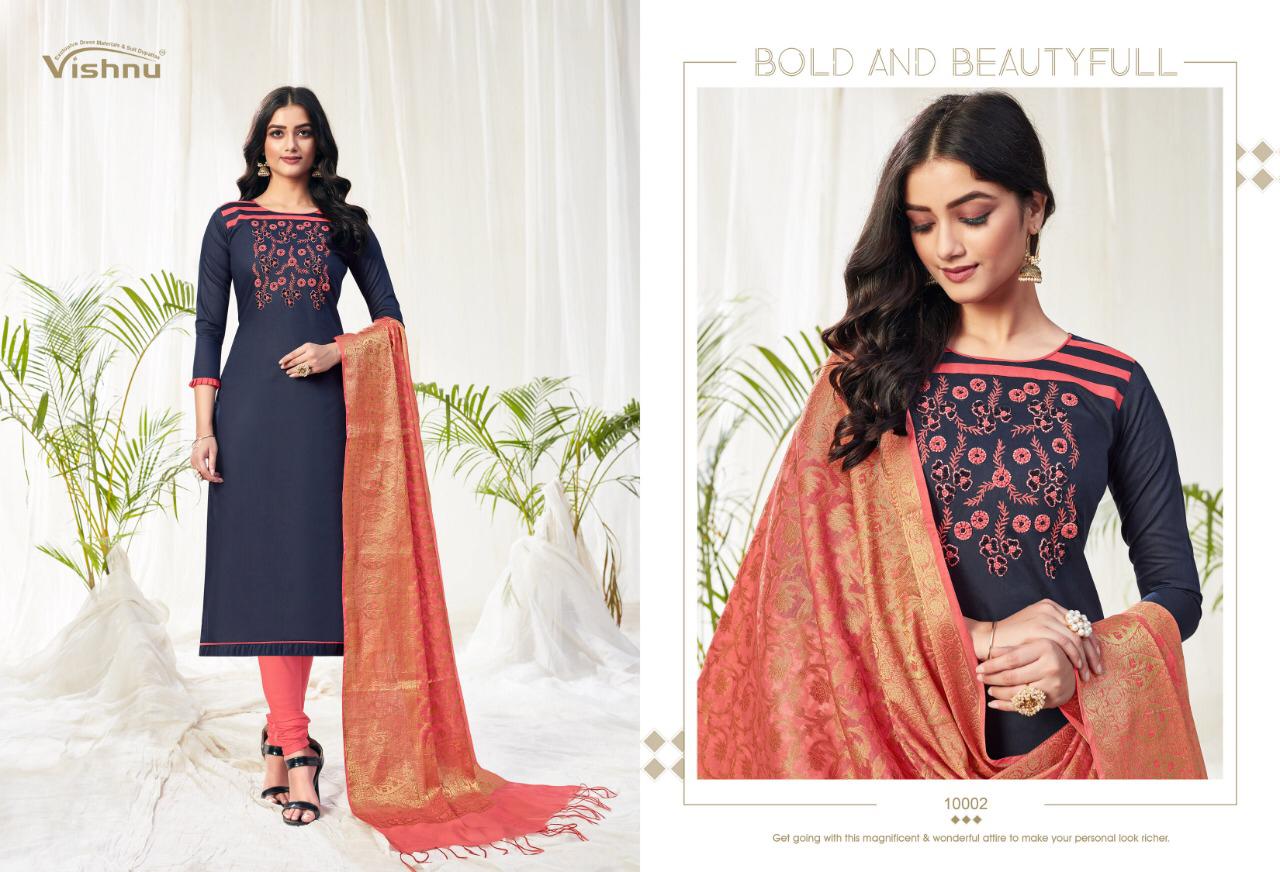 Vishnu Impex Presents Naira Fancy Fabrics Salwar Suits