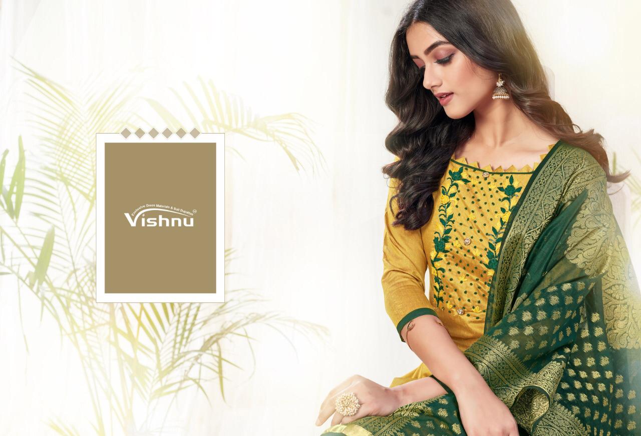 Vishnu Impex Presents Naira Fancy Fabrics Salwar Suits