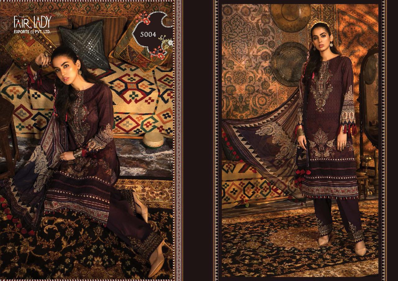 Fair Lady Launched Maria B M Print Pure Pashmina Digital Print With Heavy Embroidery Salwar Kameez