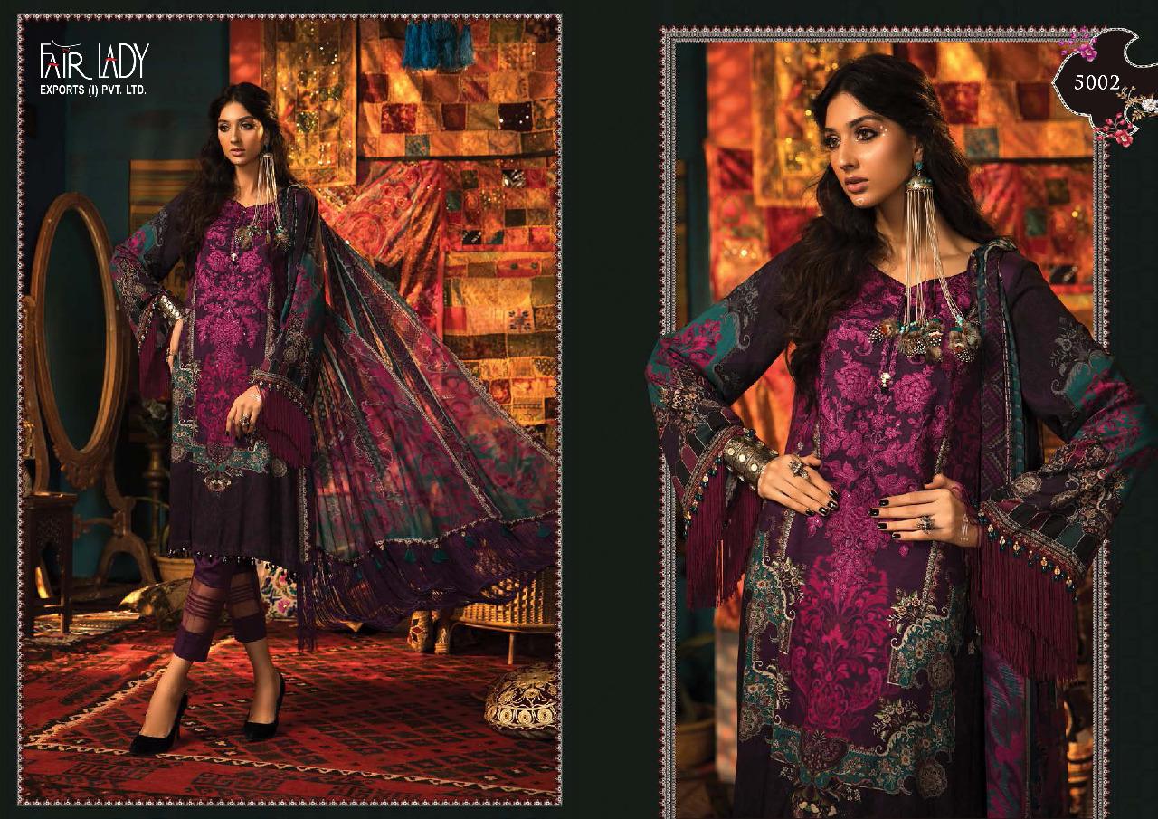 Fair Lady Launched Maria B M Print Pure Pashmina Digital Print With Heavy Embroidery Salwar Kameez