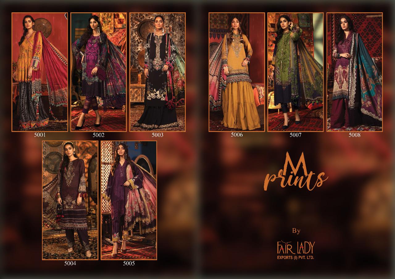 Fair Lady Launched Maria B M Print Pure Pashmina Digital Print With Heavy Embroidery Salwar Kameez