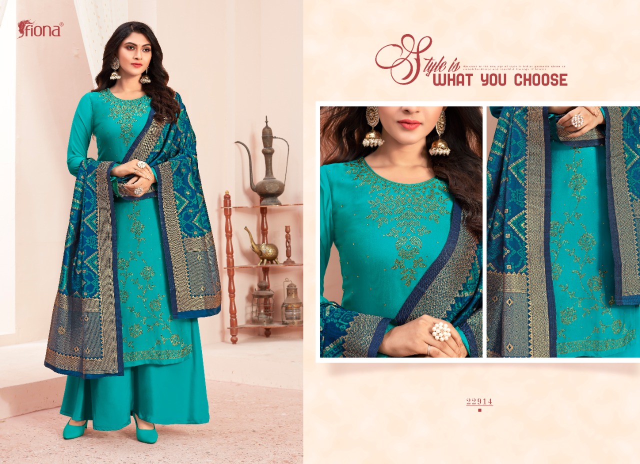Fiona Lanched Bandhej Karwa Special Satin Georgette With Swarvoski Work Salwar Kameez