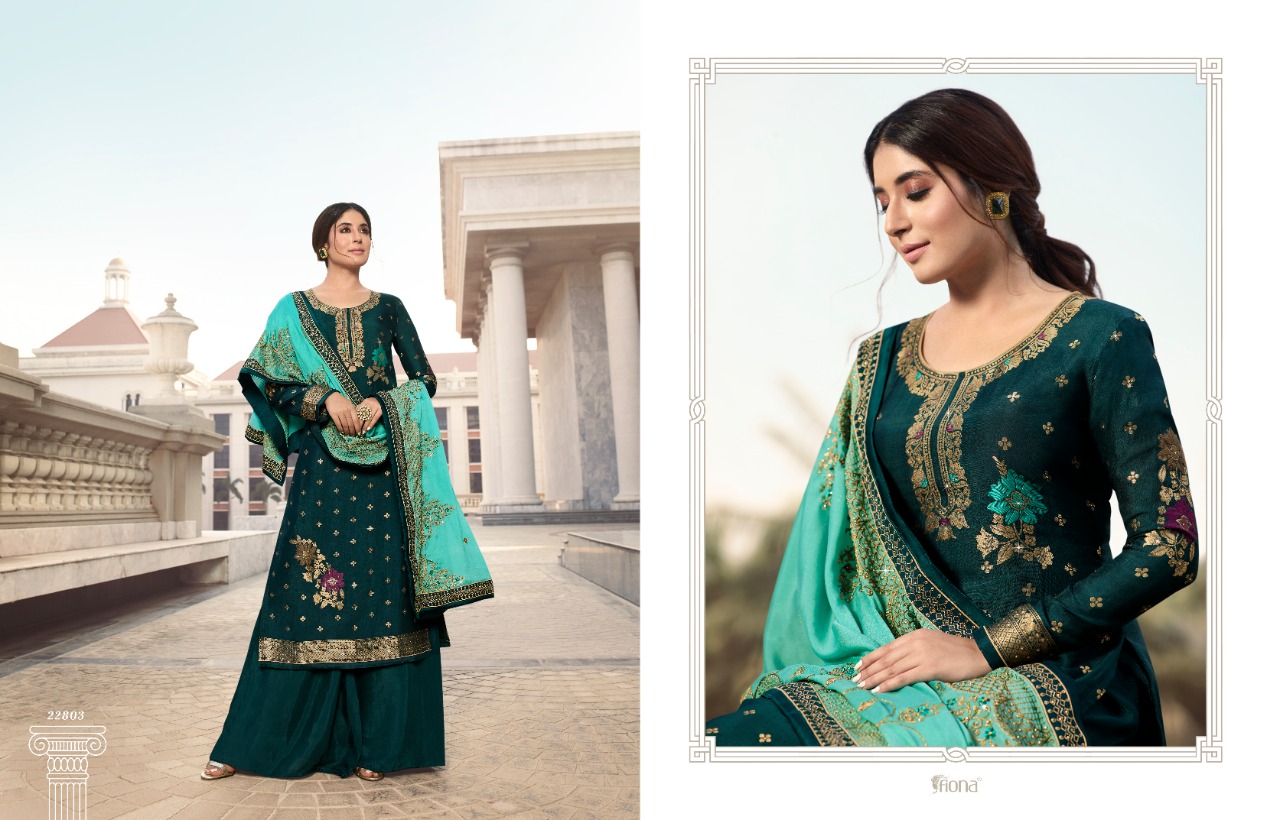 Fiona Nadia Launched Kritika Pure Dola Minakari Jacquard With Handwork Salwar Kameez