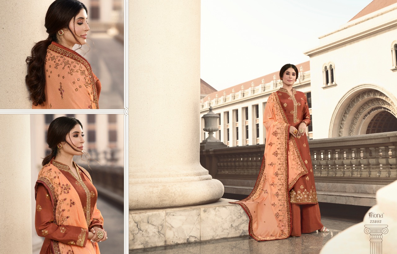 Fiona Nadia Launched Kritika Pure Dola Minakari Jacquard With Handwork Salwar Kameez