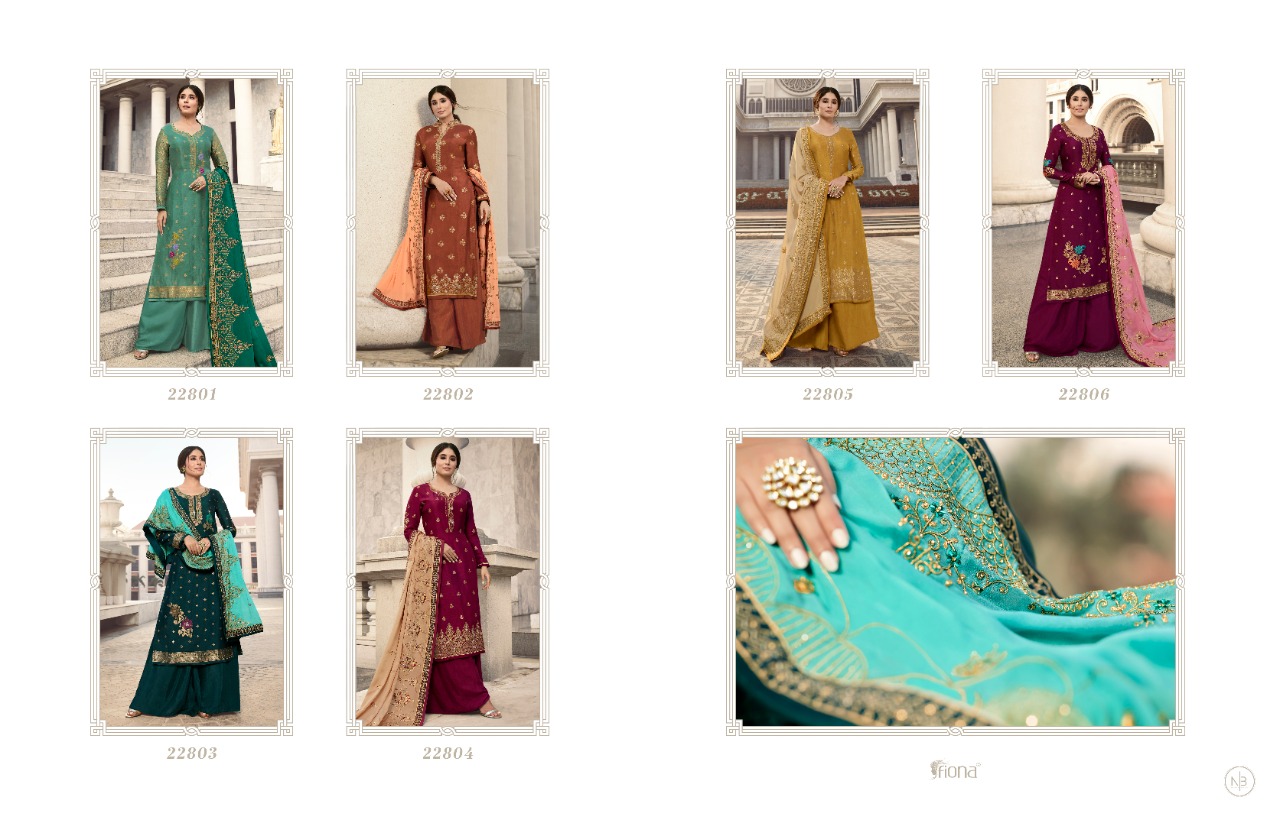 Fiona Nadia Launched Kritika Pure Dola Minakari Jacquard With Handwork Salwar Kameez