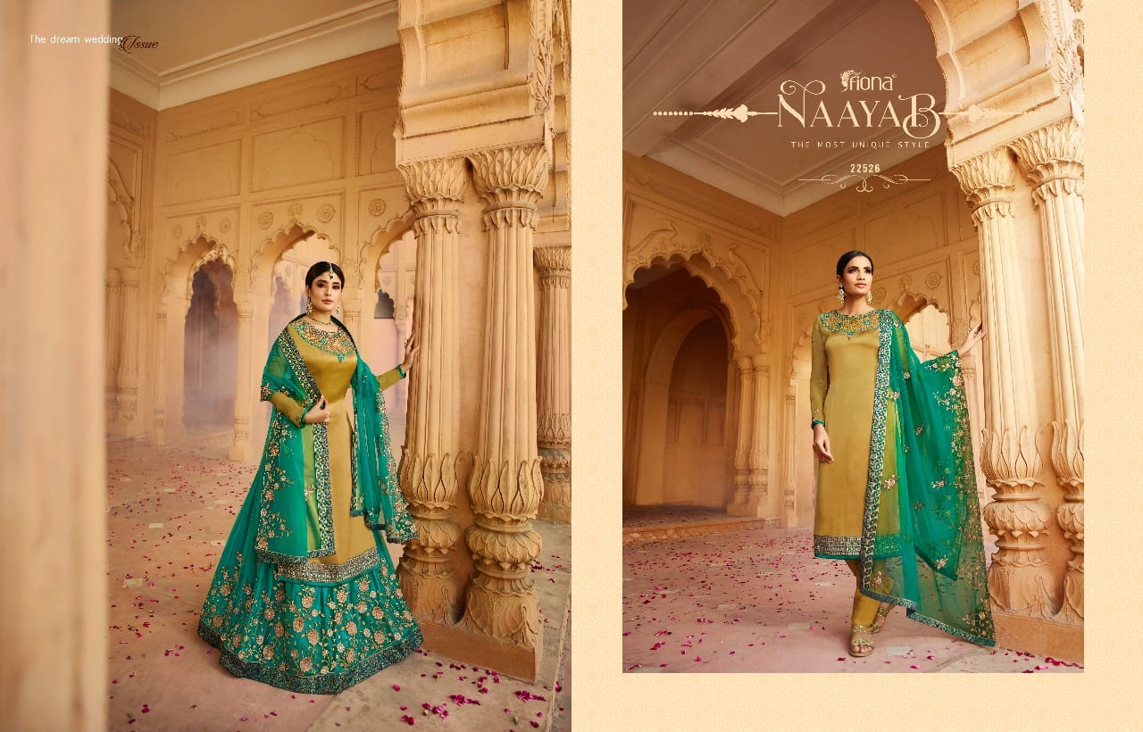 Fiona Launched Kritika Lengha Colour Plus Heavy Georgette With Embroidery Work Salwar Kameez