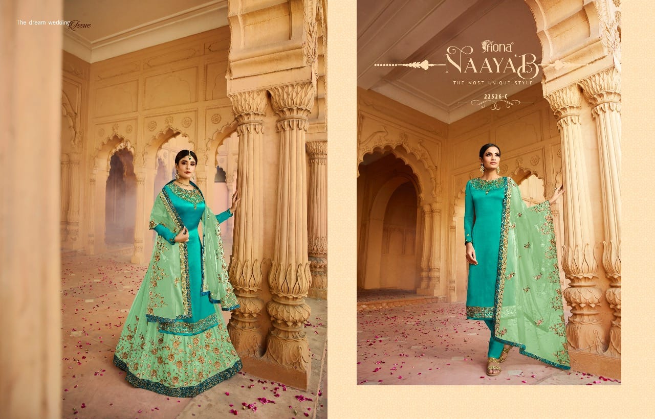 Fiona Launched Kritika Lengha Colour Plus Heavy Georgette With Embroidery Work Salwar Kameez