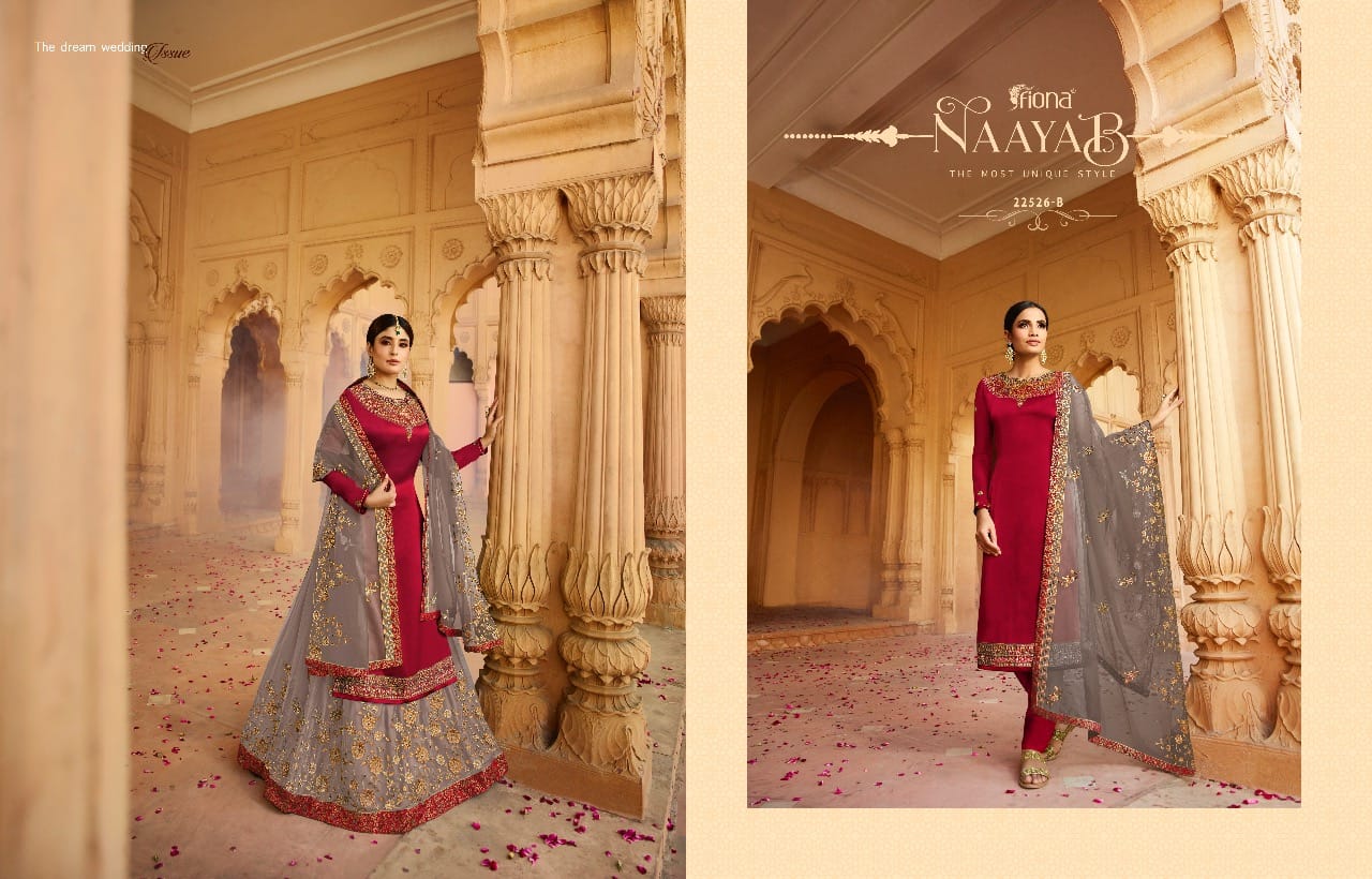 Fiona Launched Kritika Lengha Colour Plus Heavy Georgette With Embroidery Work Salwar Kameez