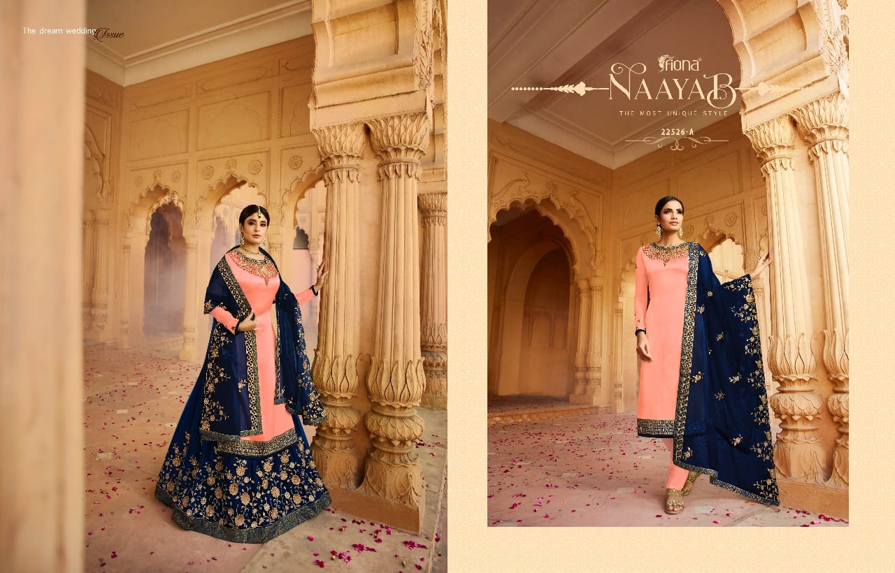 Fiona Launched Kritika Lengha Colour Plus Heavy Georgette With Embroidery Work Salwar Kameez