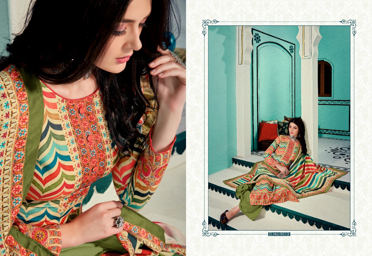 Fiona Presents Zohra Vol 3 Pashmina Digital Print Fancy Salwar Kameez