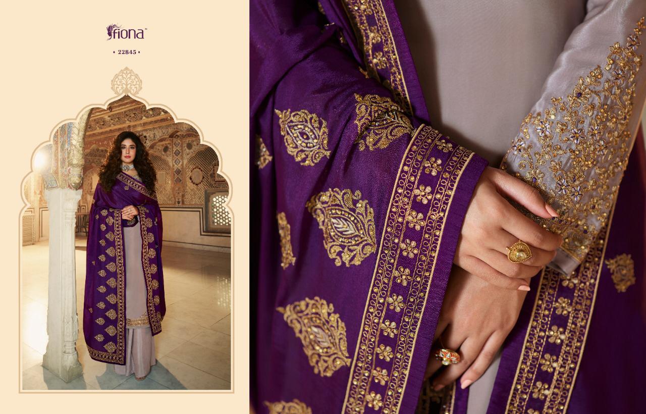 Fiona Presents Ameena Satin Muslin With Bridal Georgette Salwar Kameez