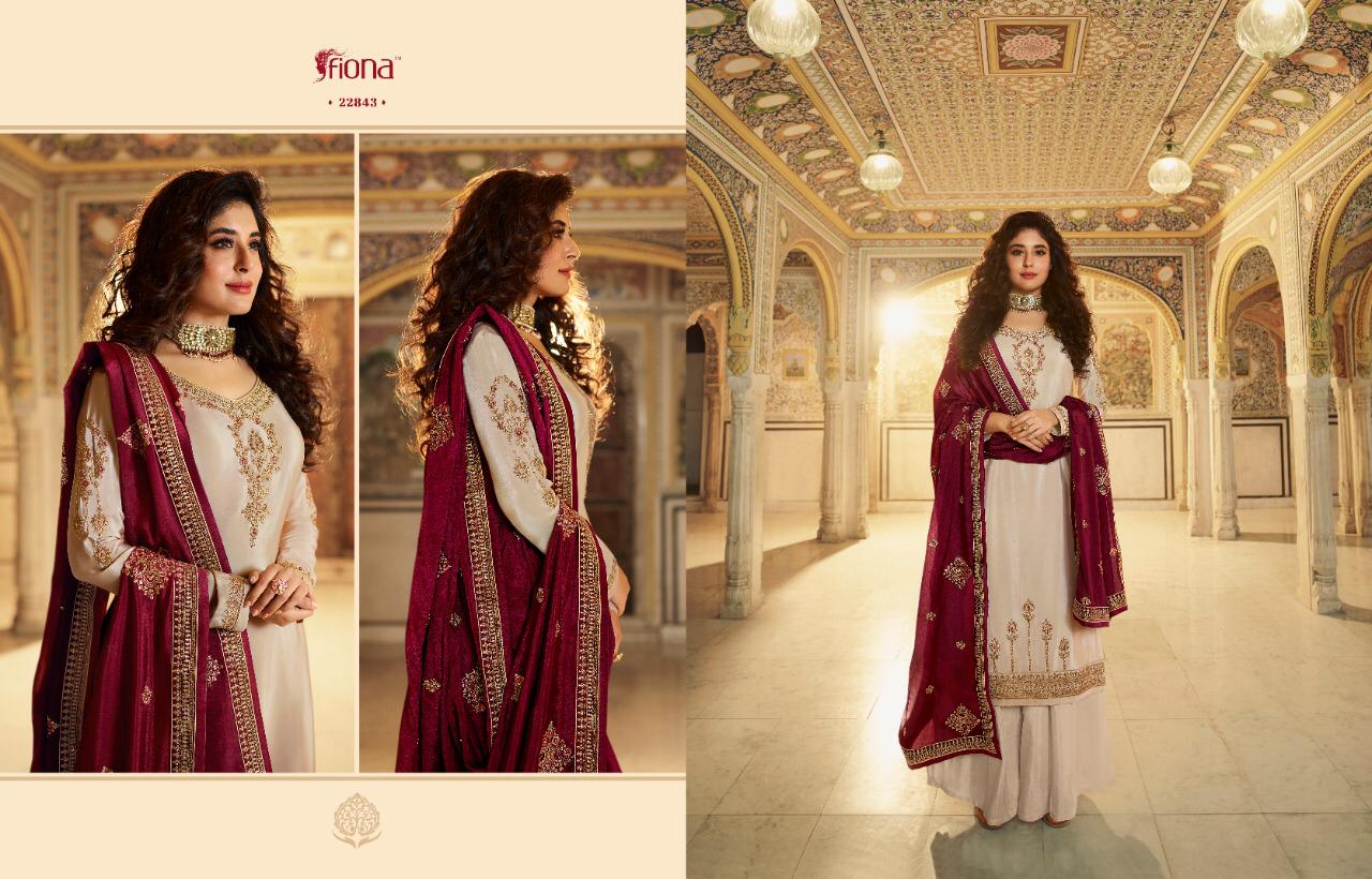 Fiona Presents Ameena Satin Muslin With Bridal Georgette Salwar Kameez