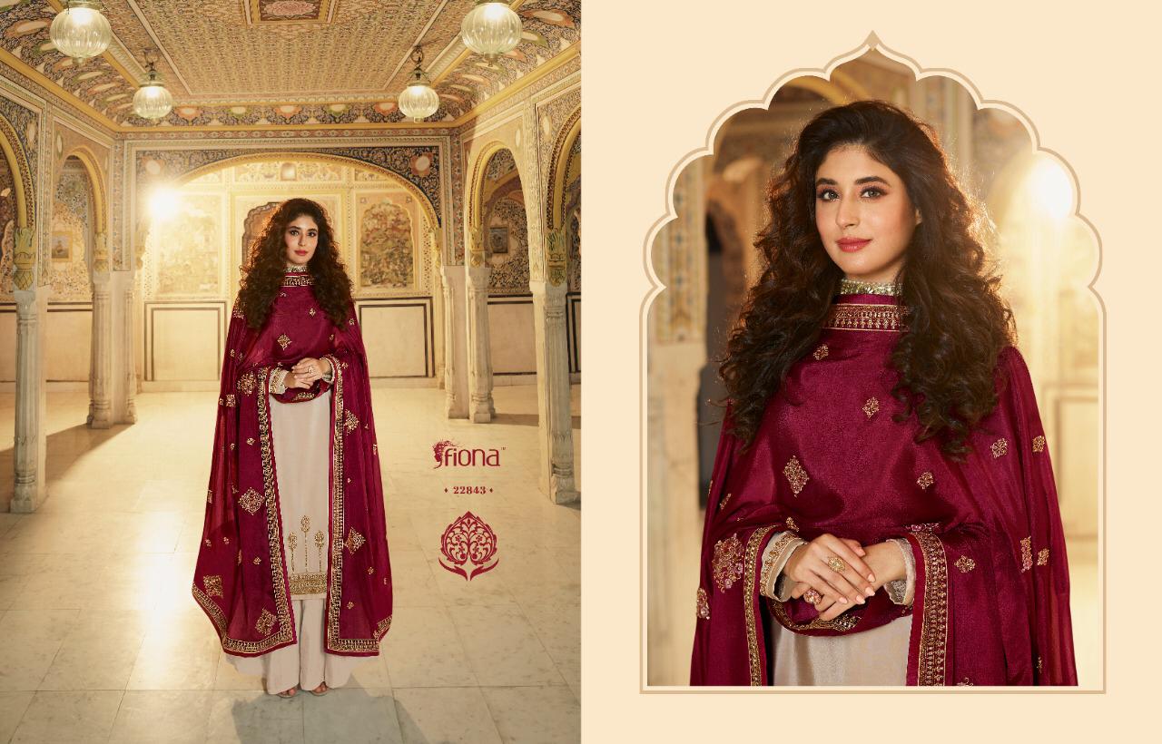 Fiona Presents Ameena Satin Muslin With Bridal Georgette Salwar Kameez