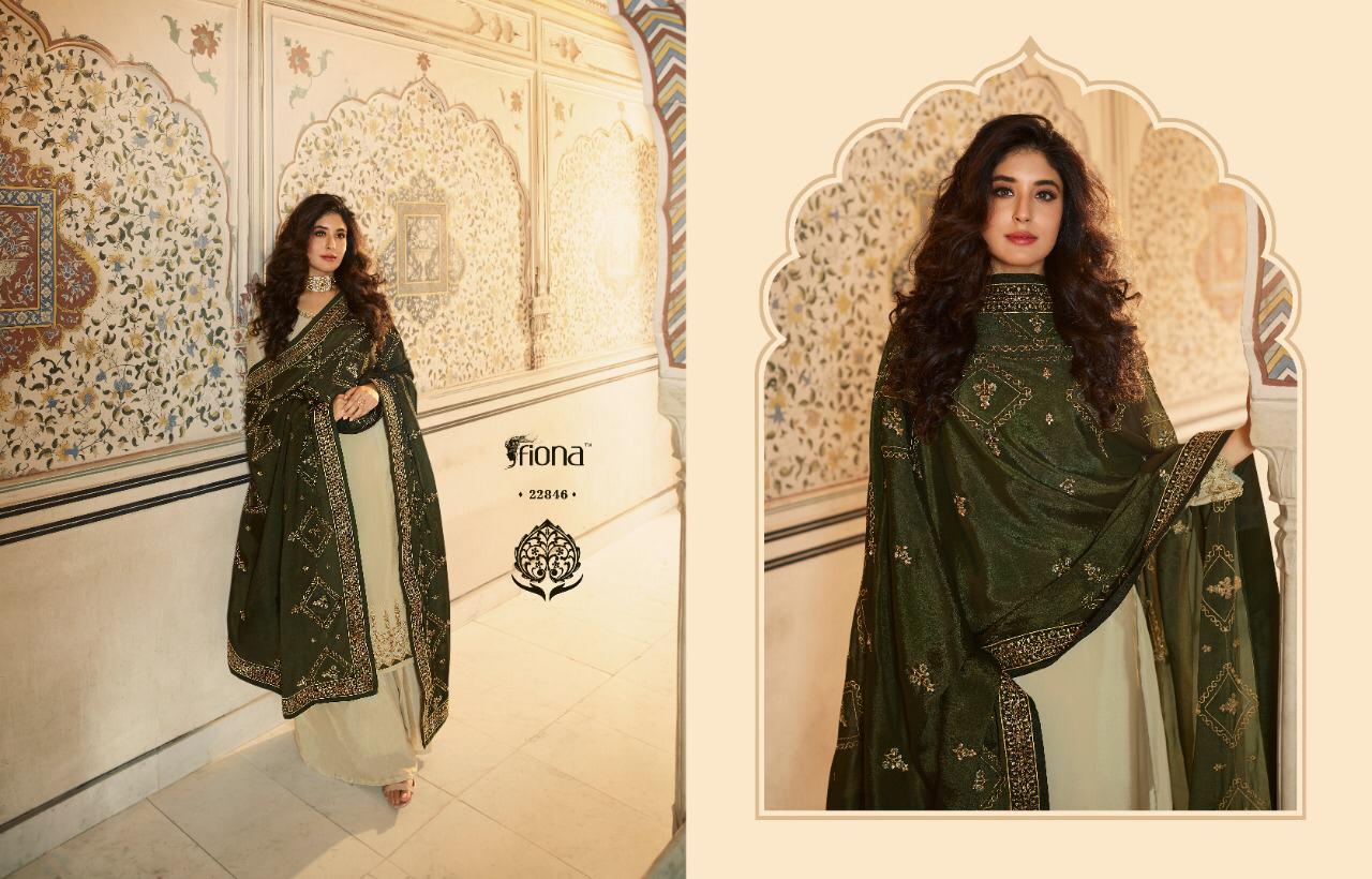 Fiona Presents Ameena Satin Muslin With Bridal Georgette Salwar Kameez