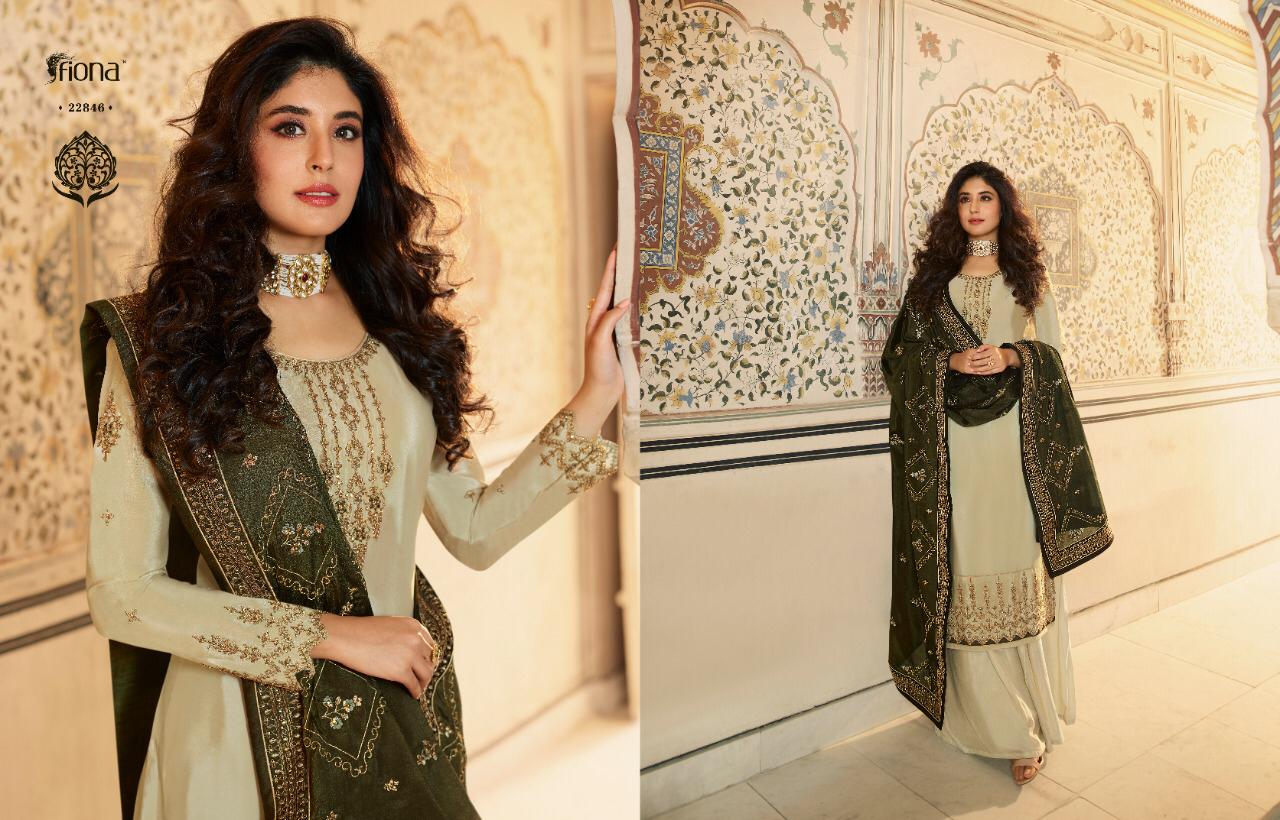 Fiona Presents Ameena Satin Muslin With Bridal Georgette Salwar Kameez
