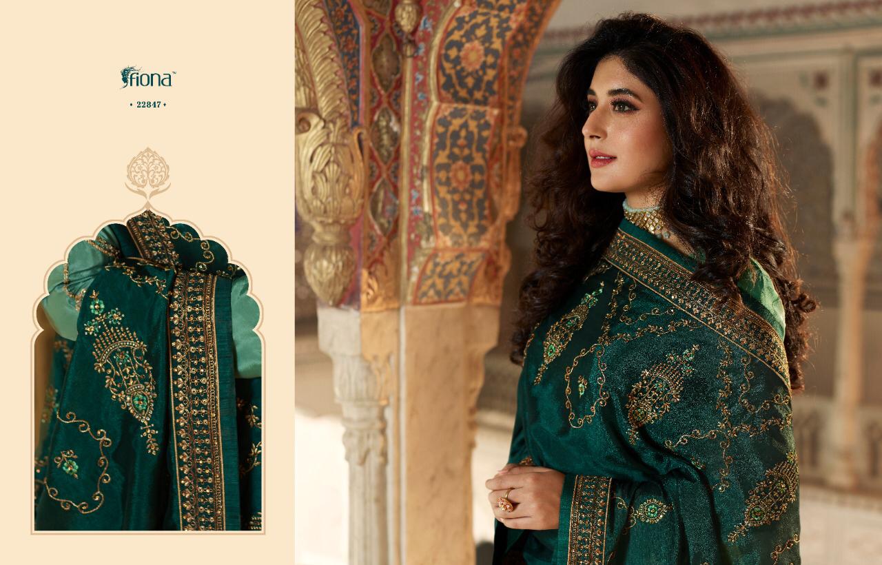 Fiona Presents Ameena Satin Muslin With Bridal Georgette Salwar Kameez