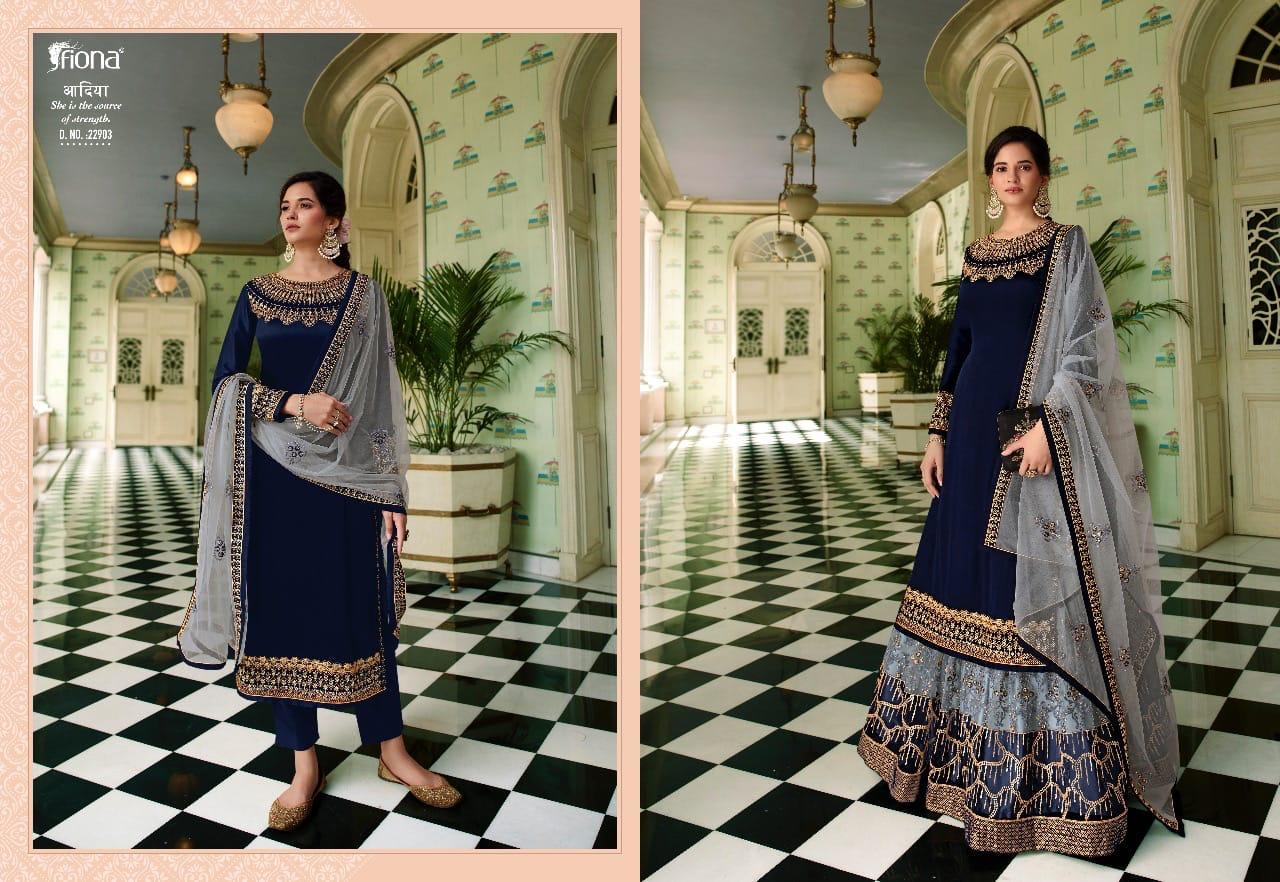 Fiona Presents Gulrang Heavy Georgette With Heavy Embroidery Designer Salwar Kameez
