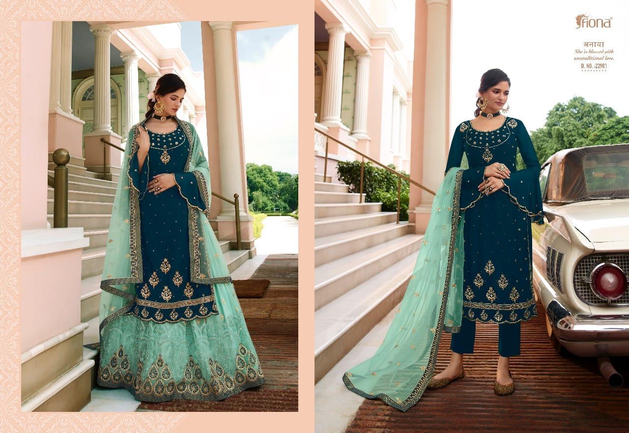 Fiona Presents Gulrang Heavy Georgette With Heavy Embroidery Designer Salwar Kameez