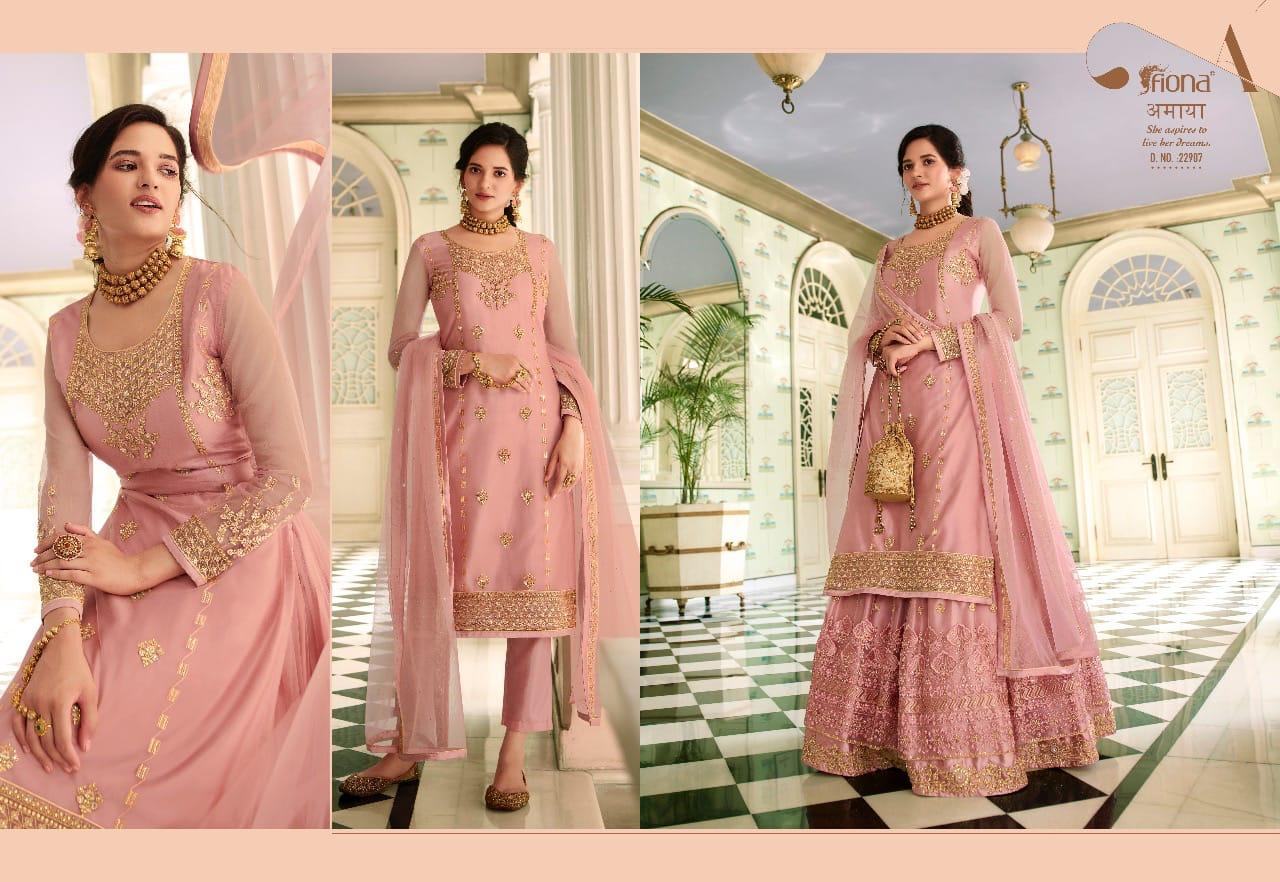 Fiona Presents Gulrang Heavy Georgette With Heavy Embroidery Designer Salwar Kameez
