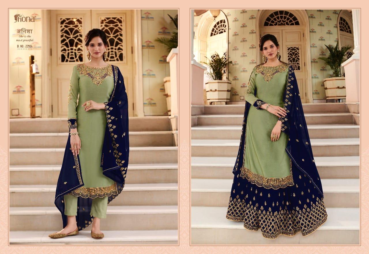 Fiona Presents Gulrang Heavy Georgette With Heavy Embroidery Designer Salwar Kameez