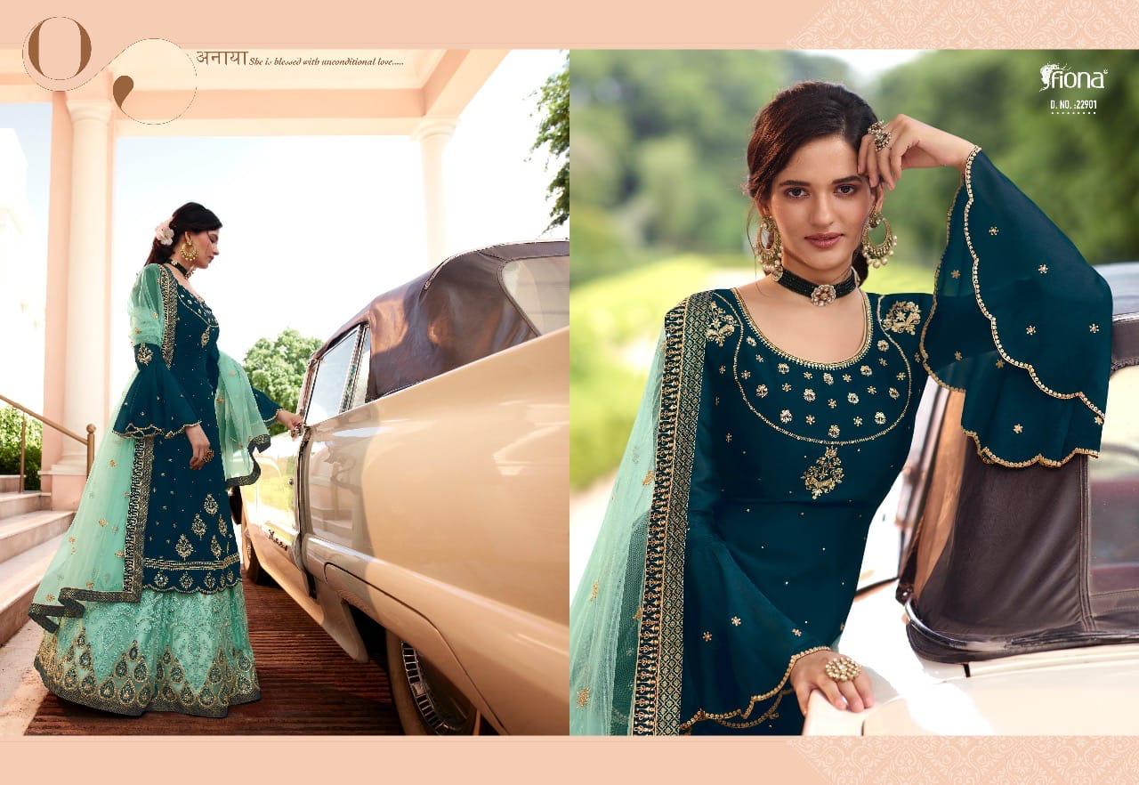 Fiona Presents Gulrang Heavy Georgette With Heavy Embroidery Designer Salwar Kameez