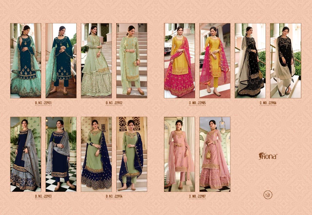Fiona Presents Gulrang Heavy Georgette With Heavy Embroidery Designer Salwar Kameez