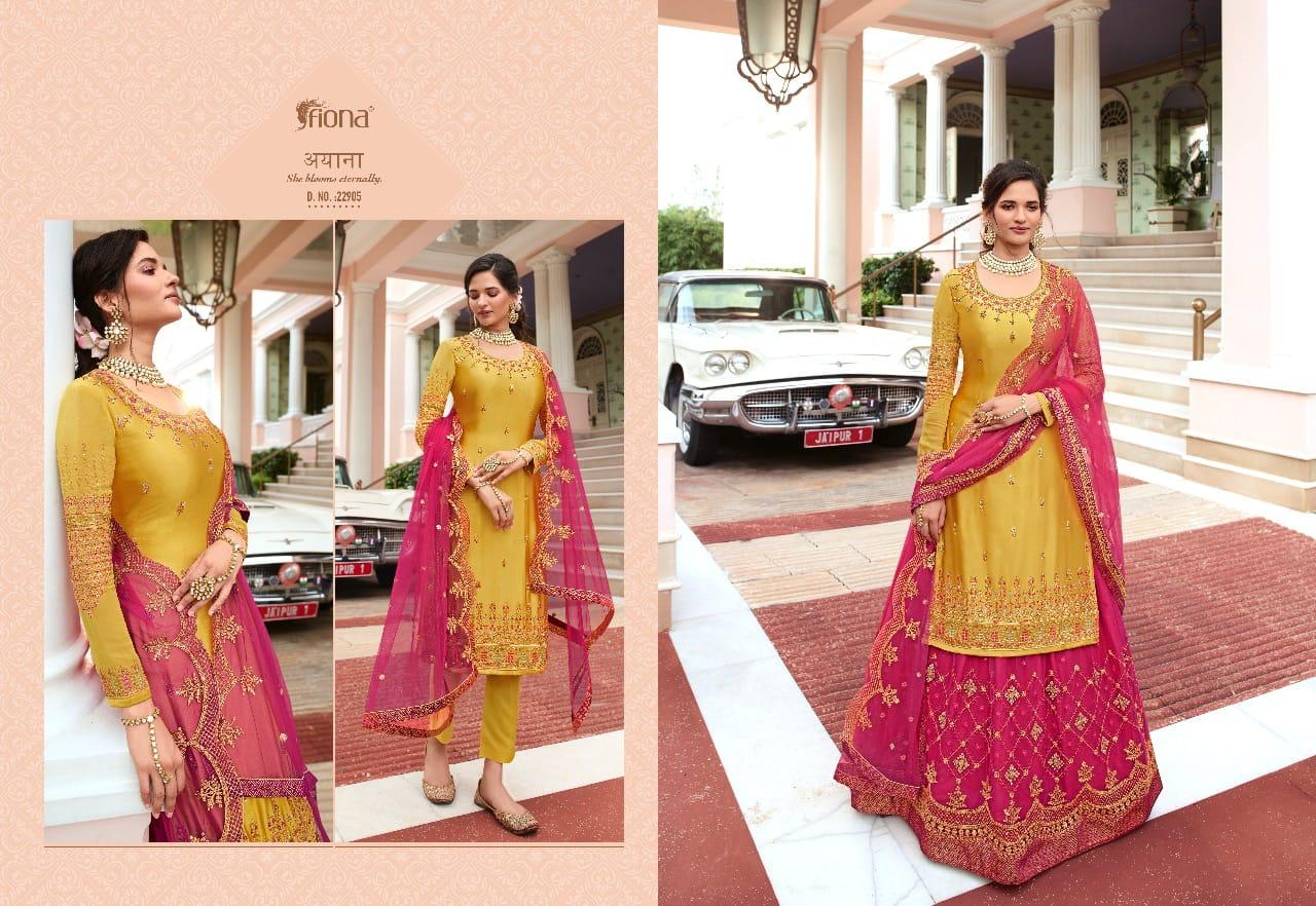 Fiona Presents Gulrang Heavy Georgette With Heavy Embroidery Designer Salwar Kameez