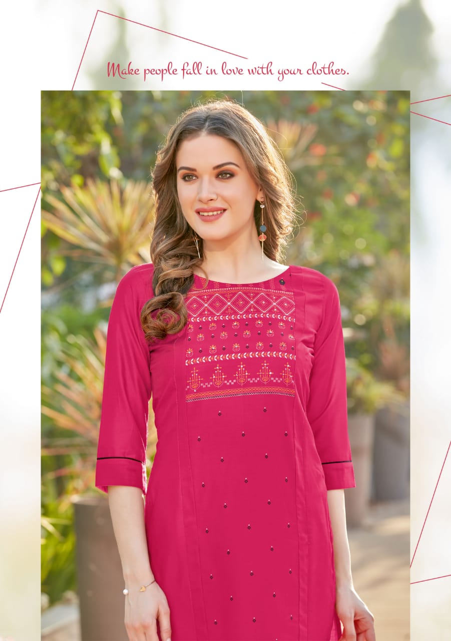 Mittoo Presents Payal Vol 13 Rayon Print Fancy Designer Kurtis