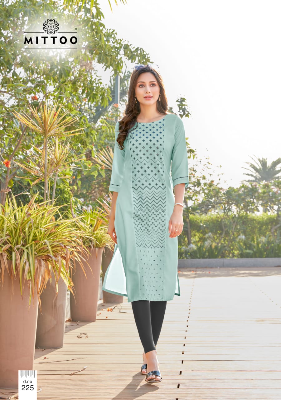 Mittoo Presents Payal Vol 13 Rayon Print Fancy Designer Kurtis