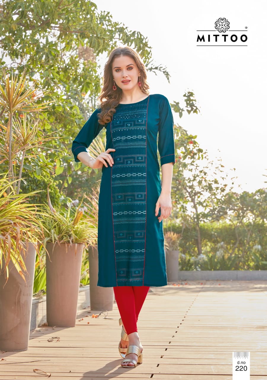 Mittoo Presents Payal Vol 13 Rayon Print Fancy Designer Kurtis