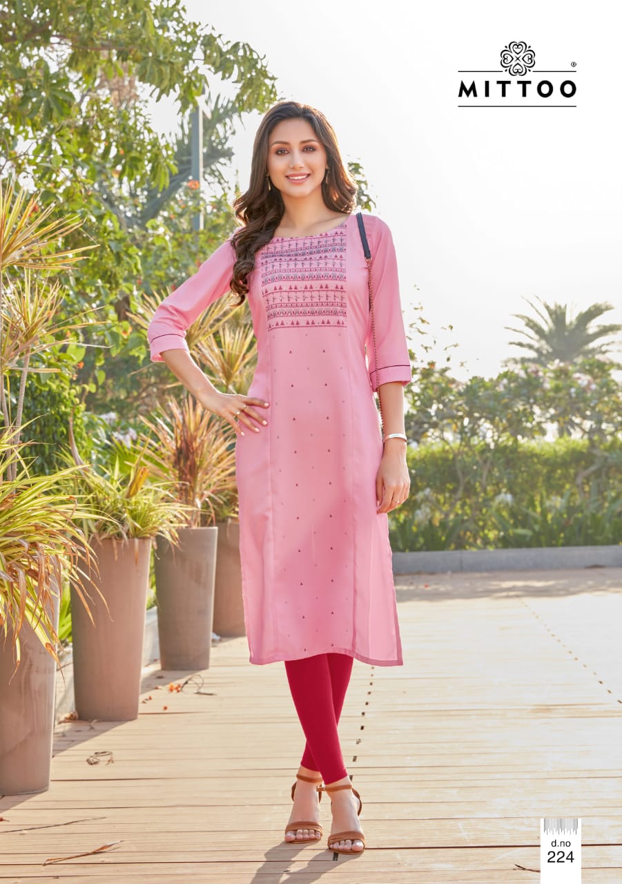 Mittoo Presents Payal Vol 13 Rayon Print Fancy Designer Kurtis