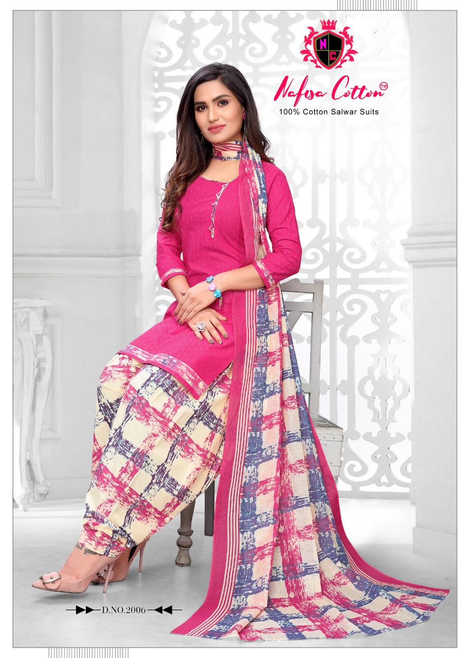 Nafisa Cotton Presents Soni Kudi Vol 2 Pure Cotton Patiyala Style Salwar Suits