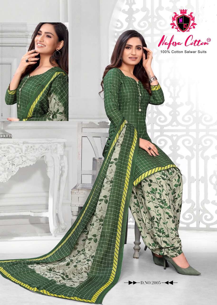 Nafisa Cotton Presents Soni Kudi Vol 2 Pure Cotton Patiyala Style Salwar Suits