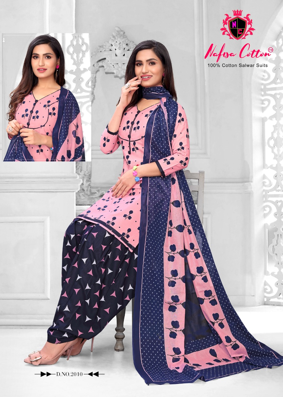 Nafisa Cotton Presents Soni Kudi Vol 2 Pure Cotton Patiyala Style Salwar Suits