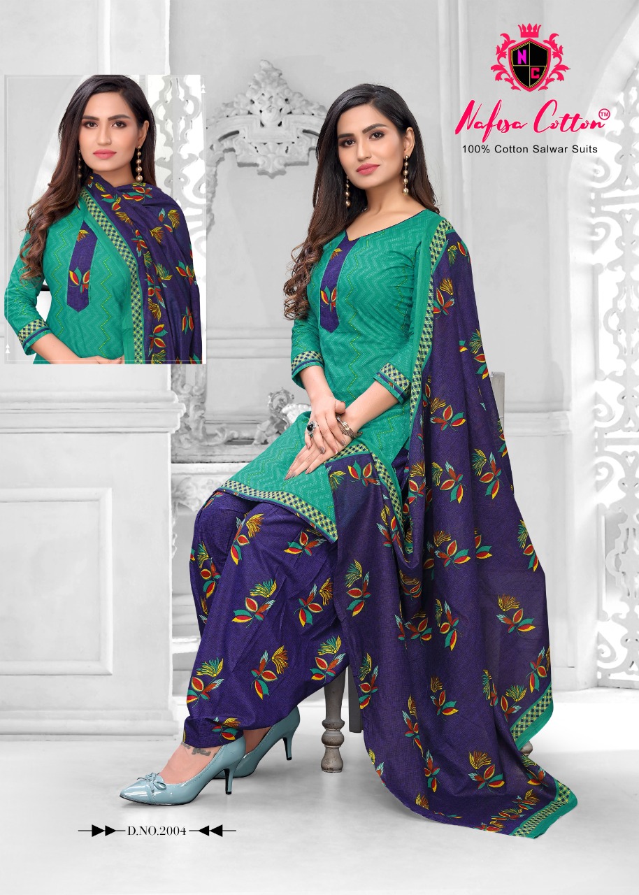 Nafisa Cotton Presents Soni Kudi Vol 2 Pure Cotton Patiyala Style Salwar Suits