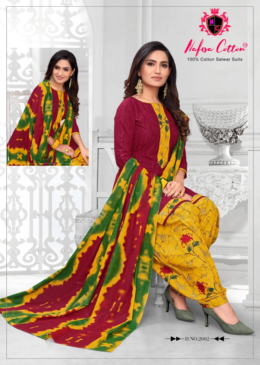 Nafisa Cotton Presents Soni Kudi Vol 2 Pure Cotton Patiyala Style Salwar Suits