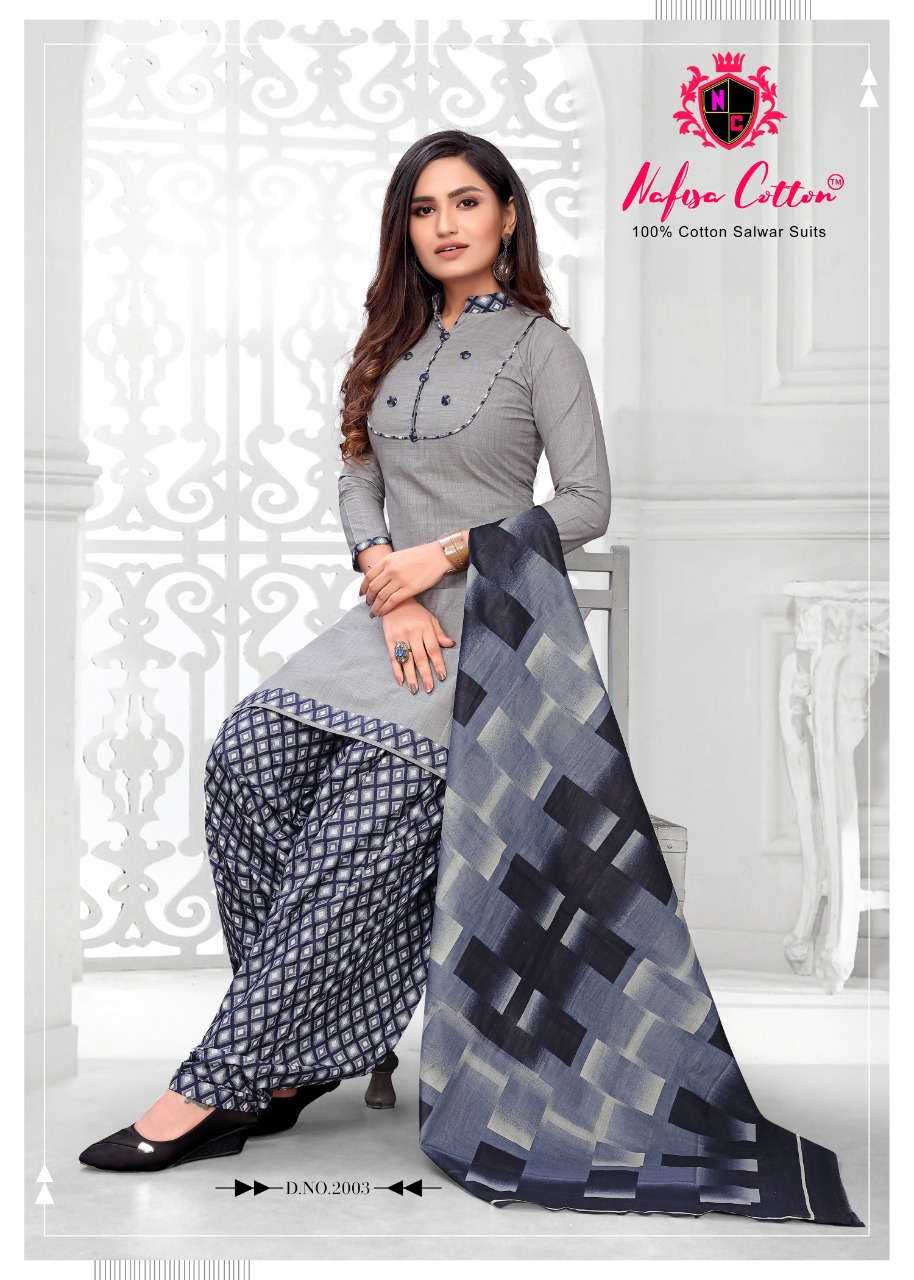 Nafisa Cotton Presents Soni Kudi Vol 2 Pure Cotton Patiyala Style Salwar Suits