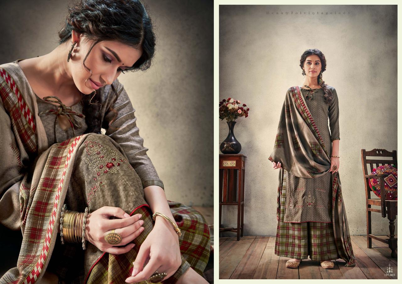 Sargam Prints Presents Mariyam Pure Pashmina Print With Embroidery Work Salwar Kameez