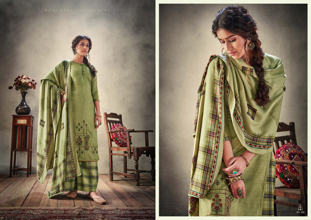 Sargam Prints Presents Mariyam Pure Pashmina Print With Embroidery Work Salwar Kameez