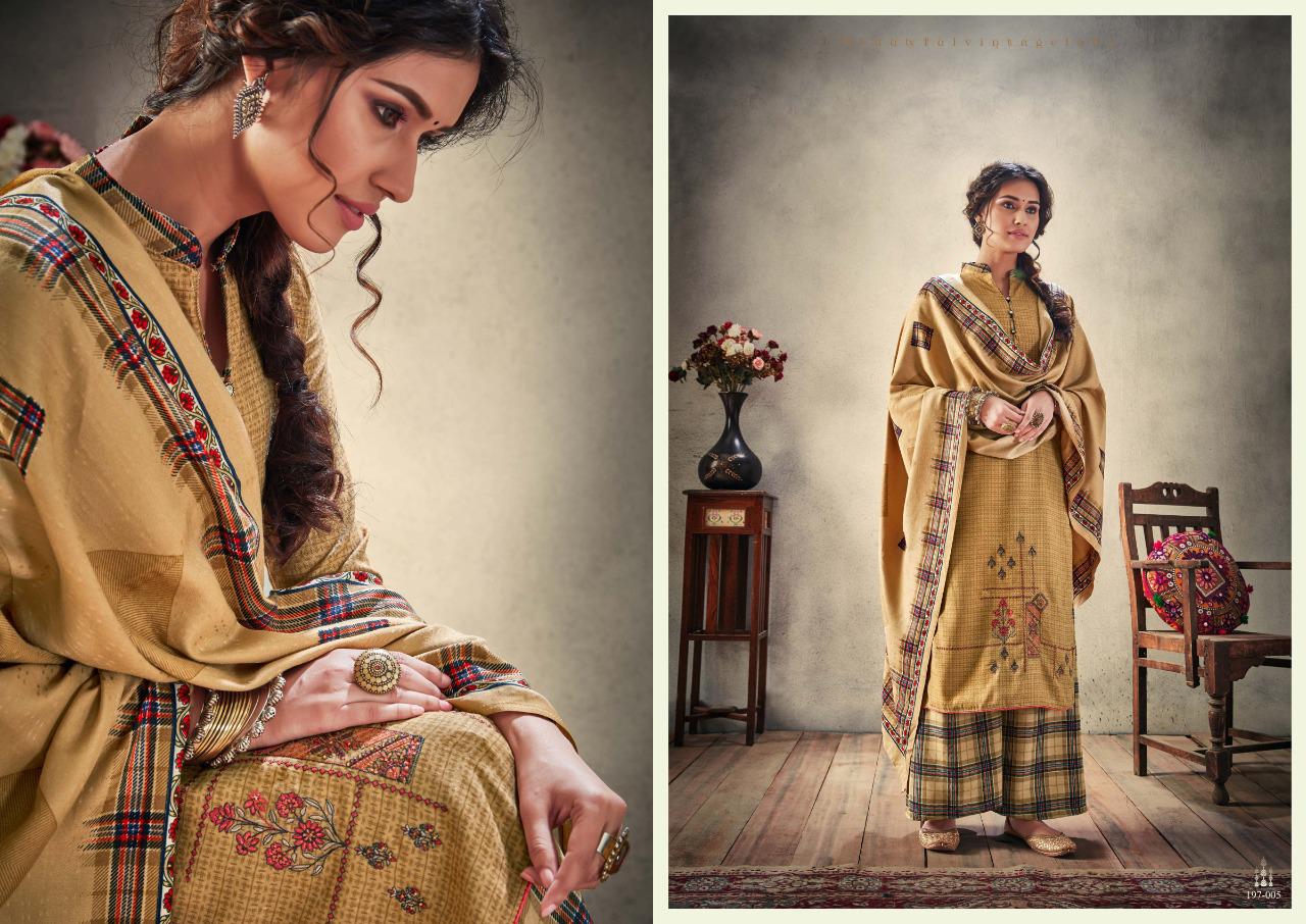 Sargam Prints Presents Mariyam Pure Pashmina Print With Embroidery Work Salwar Kameez