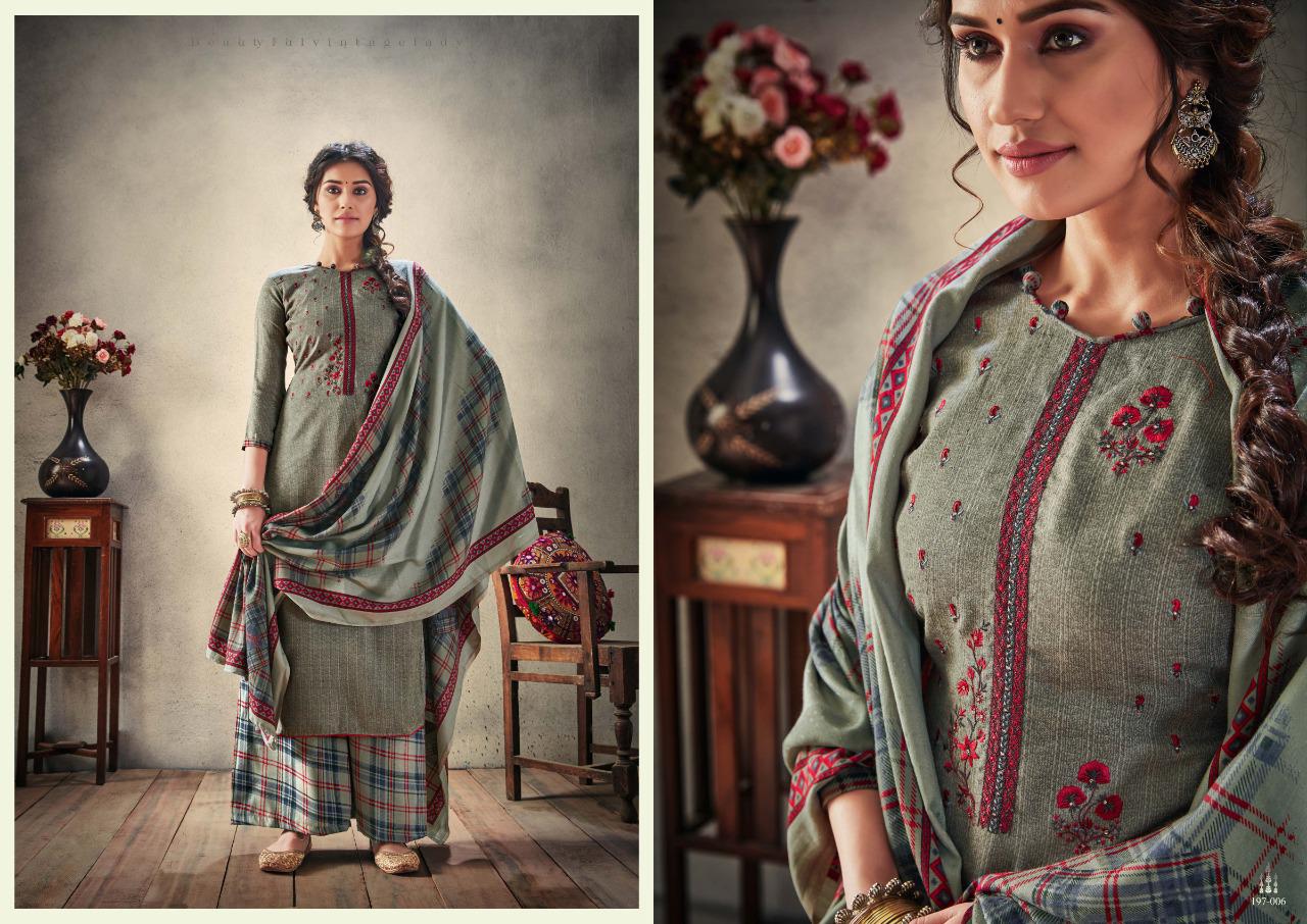 Sargam Prints Presents Mariyam Pure Pashmina Print With Embroidery Work Salwar Kameez