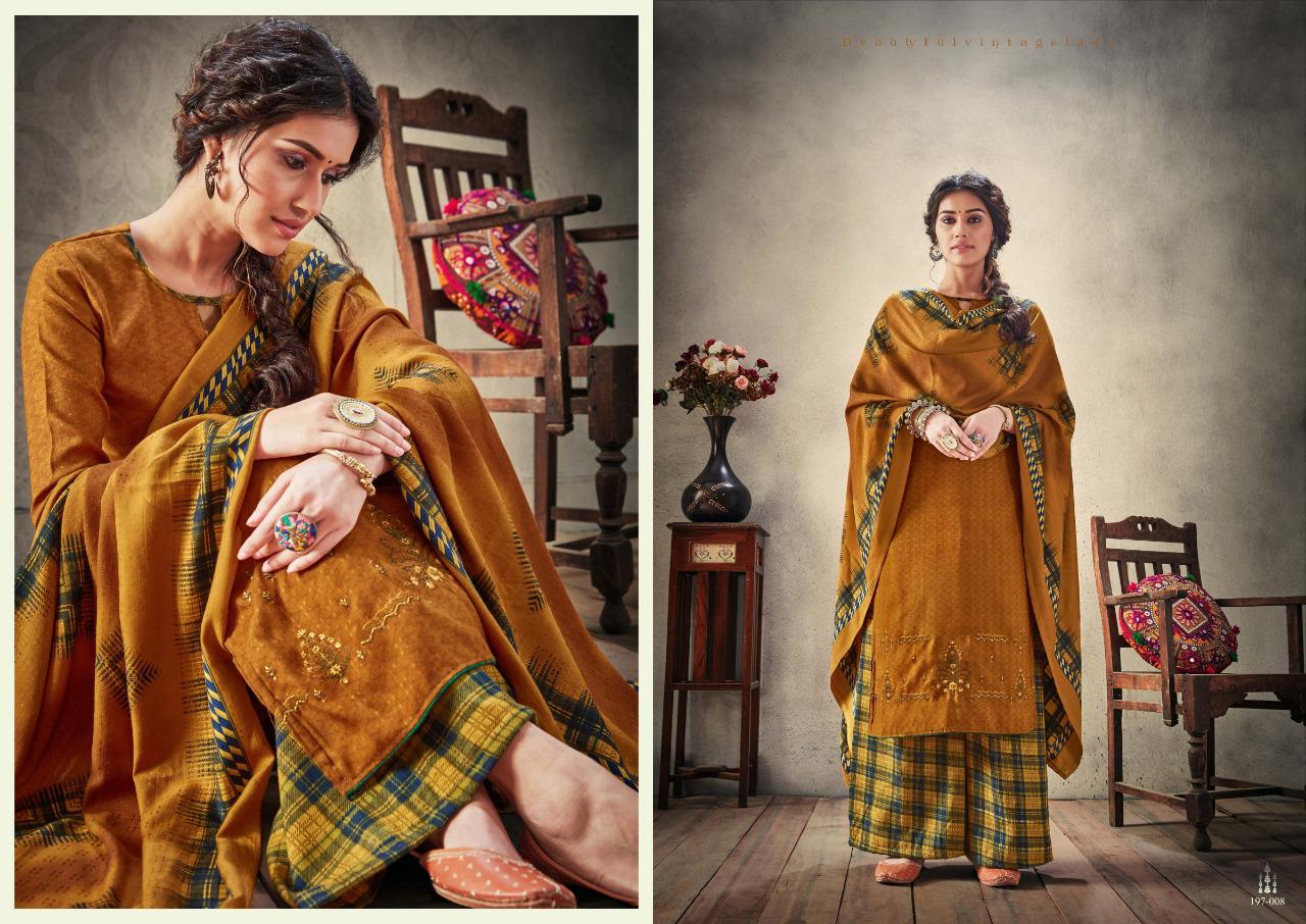 Sargam Prints Presents Mariyam Pure Pashmina Print With Embroidery Work Salwar Kameez