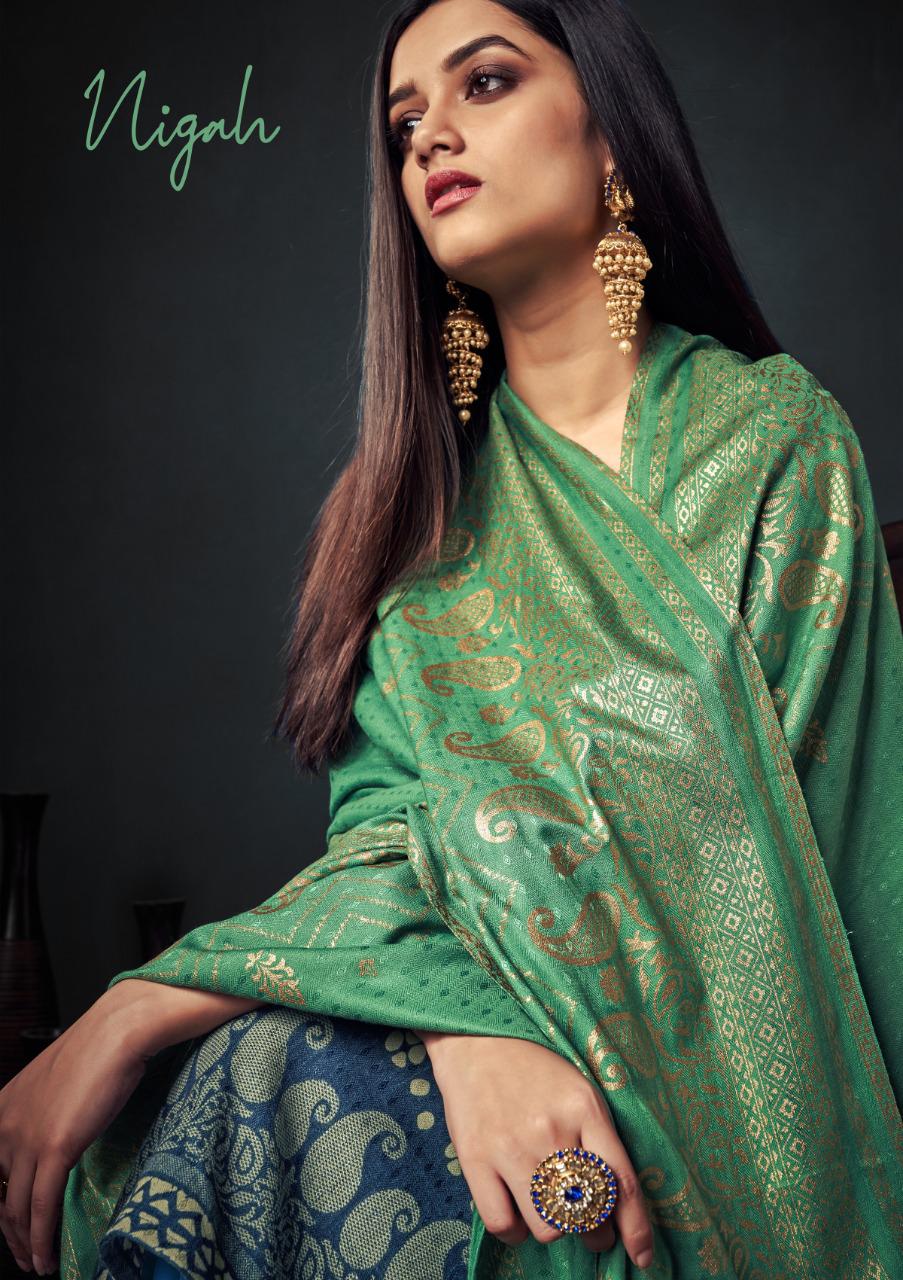 Sargam Print Presents Nigah Pure Pashmina Designer Print With Embroidery Work Salwar Kameez