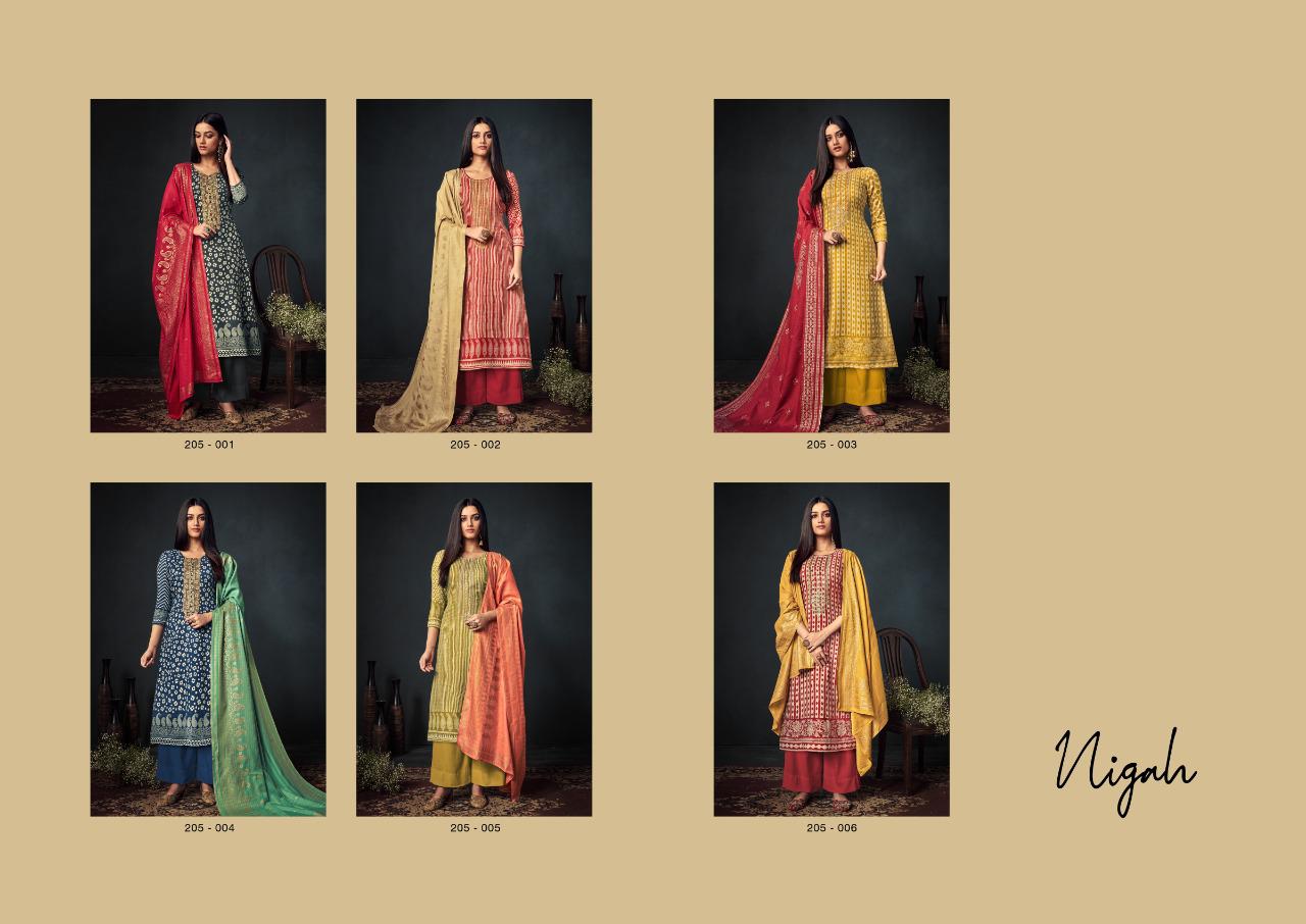 Sargam Print Presents Nigah Pure Pashmina Designer Print With Embroidery Work Salwar Kameez