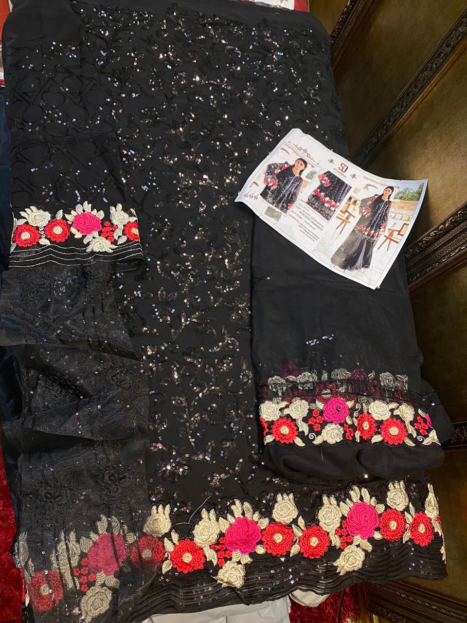 Shraddha Designer Heavy Fox Georgette With Heavy Embroidery Work Pakistani Collection Salwar Kameez