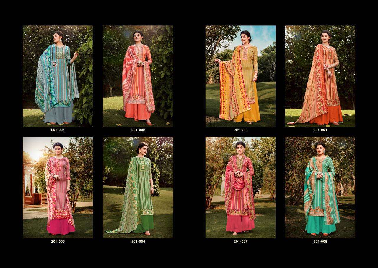 Sargam Prints Presents Queene Pure Pashmina Designer Print With Foil Work Salwar Kameez