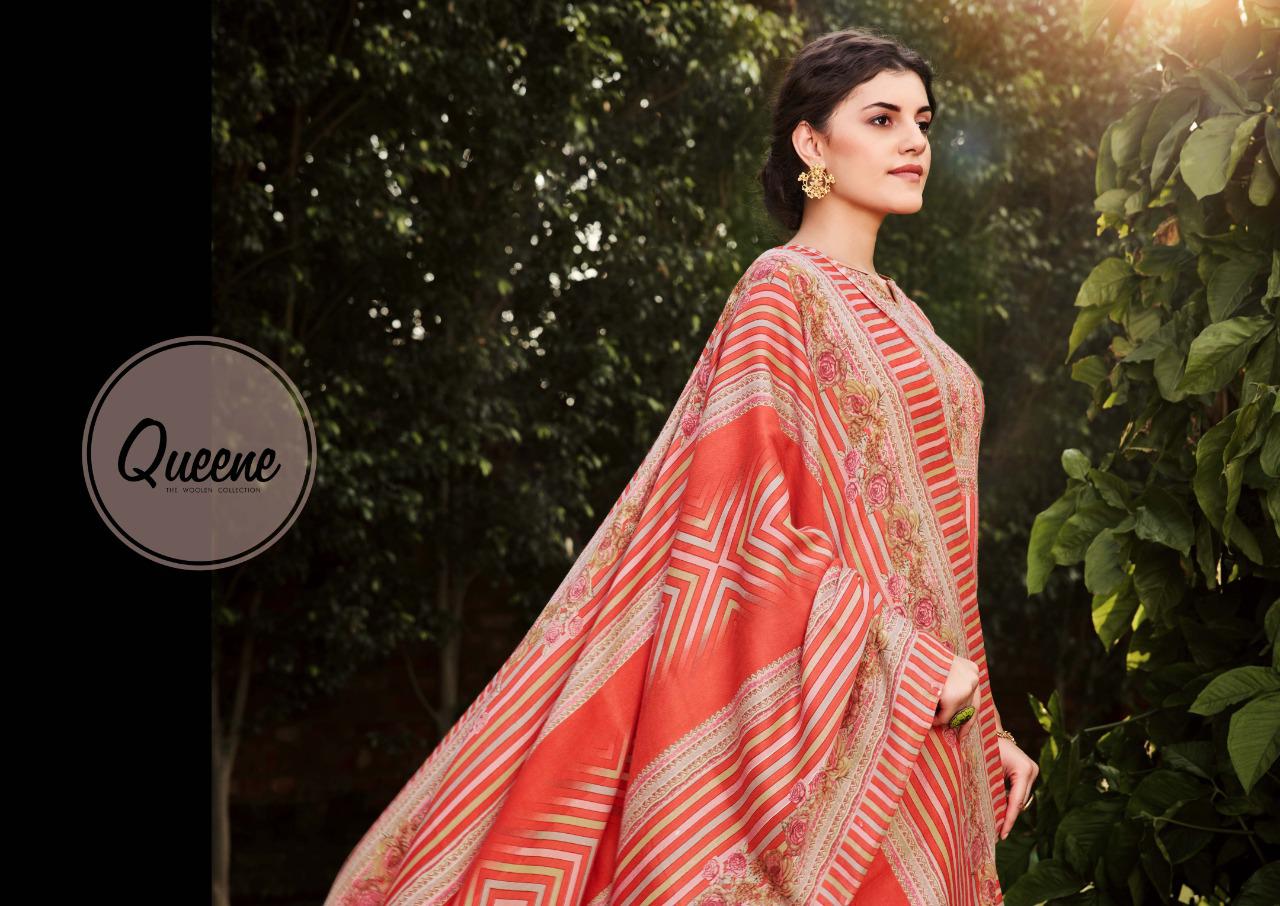 Sargam Prints Presents Queene Pure Pashmina Designer Print With Foil Work Salwar Kameez